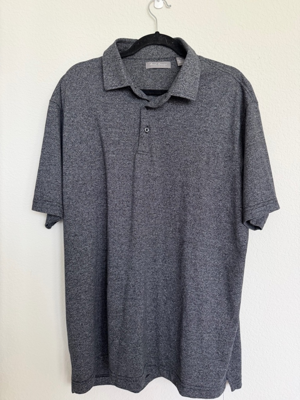 Daniel Cremieux Signature collection polo shirt in heathered charcoal